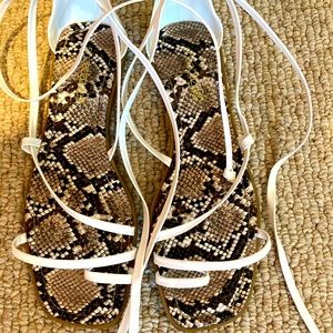 Lace up sandals